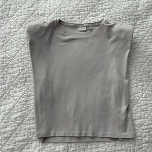 Babaton Light Gray Short Sleeve Tee
